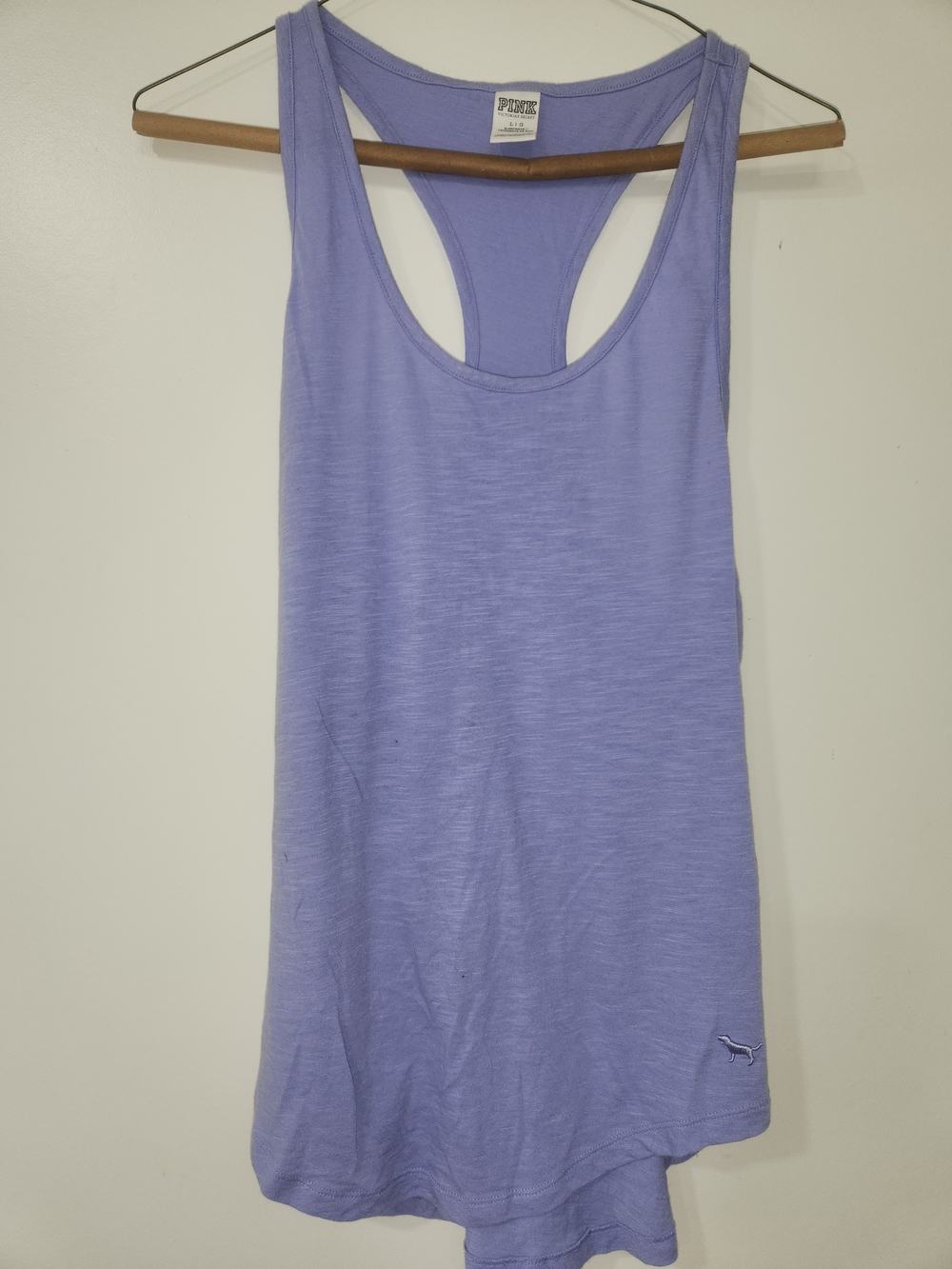 PINK Victoria's Secret Lavender Racerback Tank
